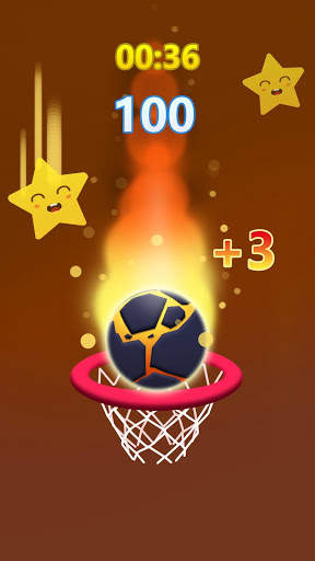 Amazing Dunk-Game bola basket paling menyenangkan! screenshot 1