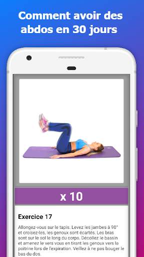 30 jours Entraînement abdominaux: perdre du poids screenshot 1