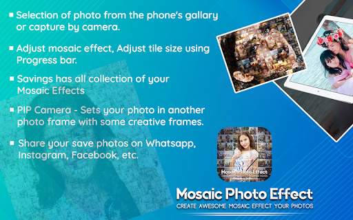 Mosaic Photo Effect: Photo Editor screenshot 1