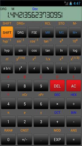 Calc ScientificCalculator free screenshot 3