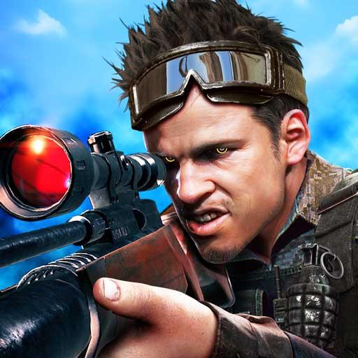 Realistic sniper game icon