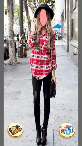 Photo Edit Girl Dress in Check screenshot 5