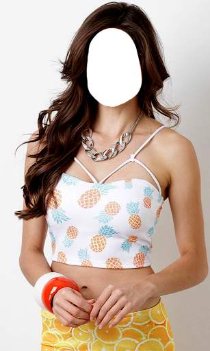 Women Crop Tops Photo Suit screenshot 17