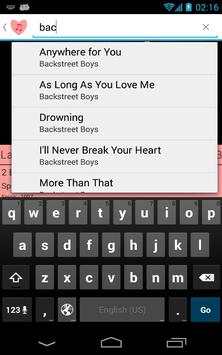 Love songs screenshot 2