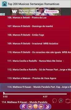 Top 200 Musicas Sertanejas screenshot 5
