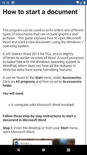 Learn MS Word - (Offline) screenshot 3