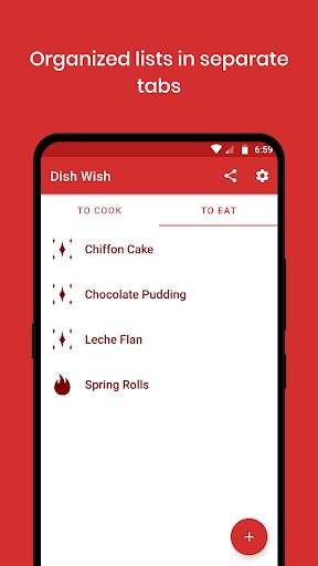 Dish Wish: Wish List App for Food screenshot 1
