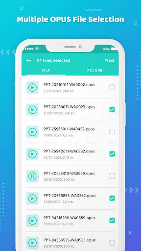Opus to Mp3 Converter for WhatsApp Audio screenshot 1