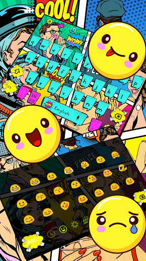 Pop Art Comics Keyboard Theme screenshot 3
