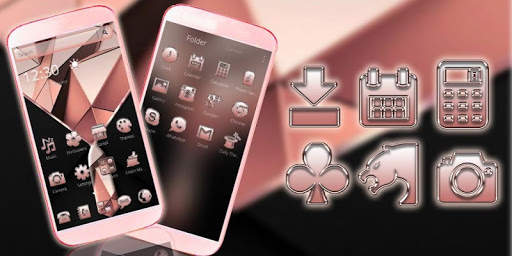 Pink Black Business Theme screenshot 4
