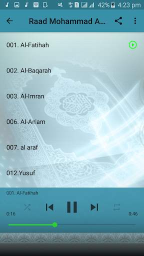 Raad Mohammad Al Kurdi Full Quran Audio Offline screenshot 2