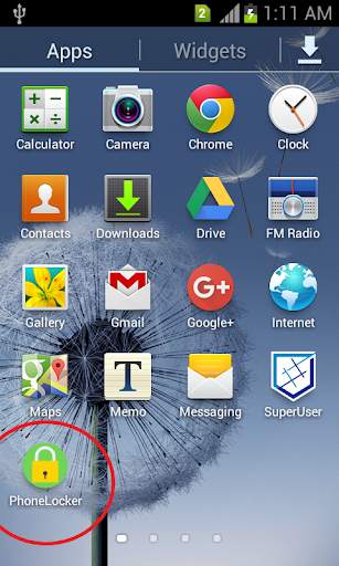 Touch To Lock Phone Screen screenshot 1