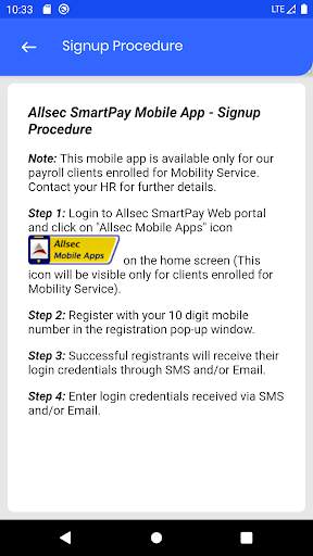 Allsec SmartPay Mobile Service स्क्रीनशॉट 3