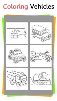Coloring Vehicles screenshot 2