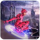 Flying Lady Bug City Crime Battle 1.0