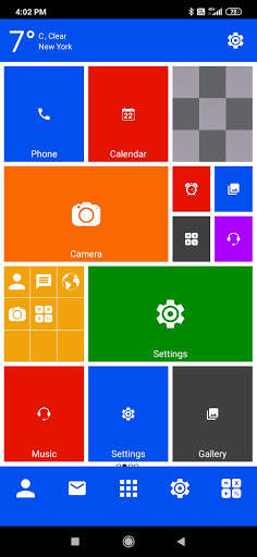 Win 10 metro launcher theme screenshot 2