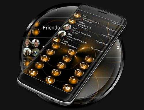 Dialer Theme Spheres Orange screenshot 7