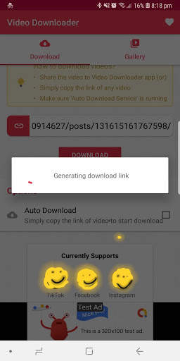 Video Downloader for FaceBook and Tik Tok Video screenshot 2