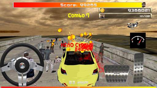 Zombie VS Car - 3D simulator स्क्रीनशॉट 2