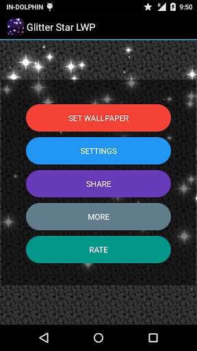Glitter Star Live Wallpaper screenshot 1