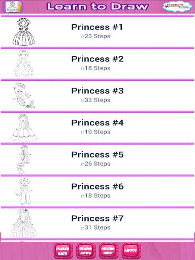 Easy Draw: Learn How to Draw a Princesses & Queens screenshot 12