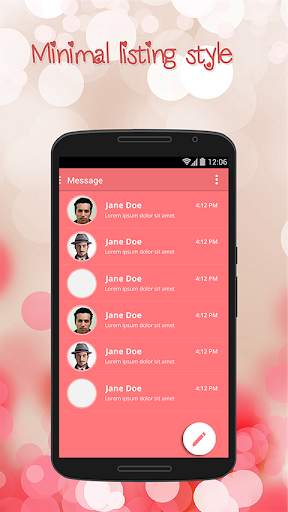 Pink Theme for Suma SMS 2 تصوير الشاشة