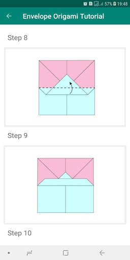 Paper Origami Envelope Step by Step скриншот 4