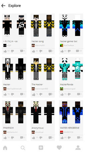 Hackers Skins For Minecraft screenshot 1