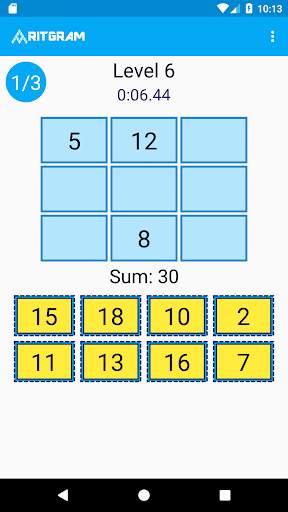 Magic Squares - Math Puzzles - Aritgram screenshot 7