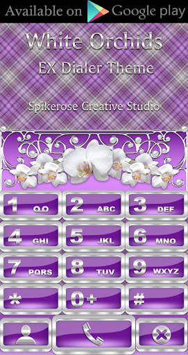 White Orchids Go Launcher theme screenshot 4
