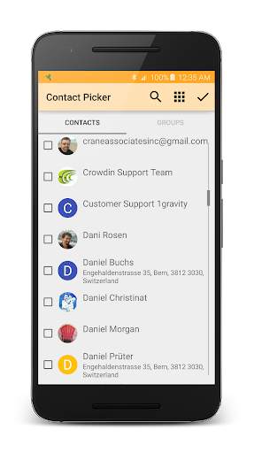 Contact Picker Demo screenshot 1