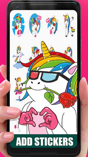 WAStickerApps Unicorn - WAStickerApps Horse screenshot 2