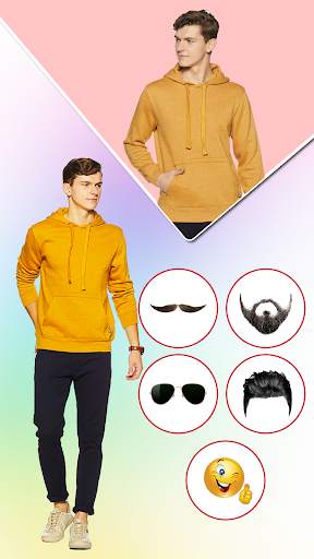 Men Sweatshirt - Photo Editor screenshot 2
