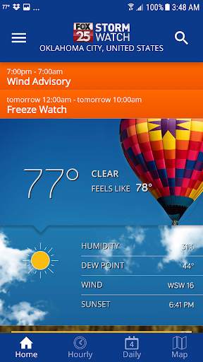 FOX 25 Stormwatch Weather 1 تصوير الشاشة