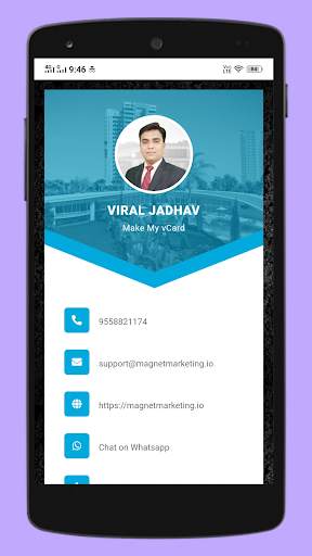 Digital Business Card Maker App by Make My vCard screenshot 10