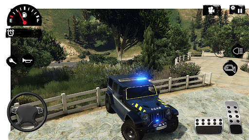 American Police Jeep Driving: Police Games 2021 screenshot 1
