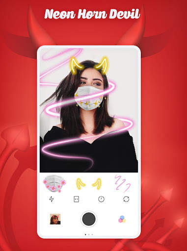 Neon Horn Devil - Devils Horns Photo Editor скриншот 7