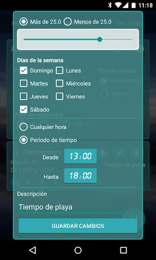 Alarmas de Clima Personales screenshot 3