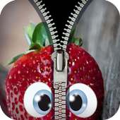 funny fake zipper lock