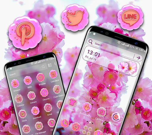 Cherry Blossom Launcher Theme screenshot 5