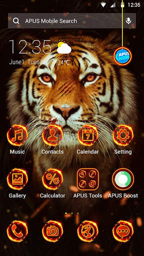 Tiger APUS Launcher theme screenshot 1