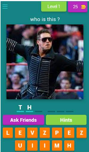 WWE Quiz game - Guess the wrestler स्क्रीनशॉट 1
