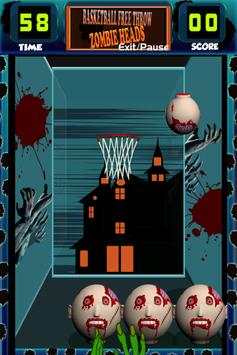 Basketball Free Throw: Zombie screenshot 2