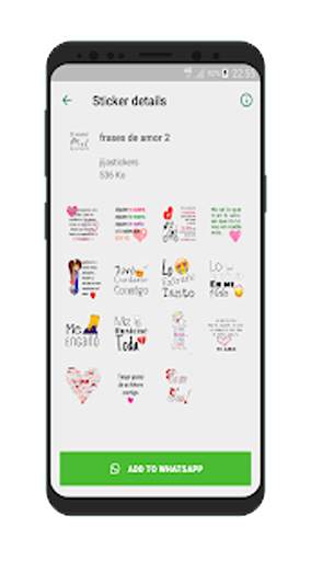 Stickers romanticos y frases de amor para WhatsApp screenshot 6