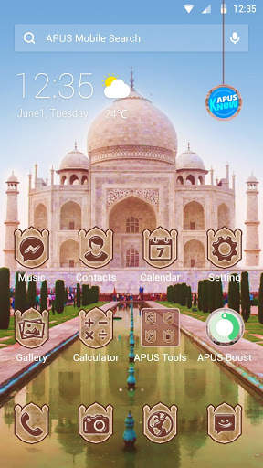 Taj Mahal theme & wallpaper screenshot 1