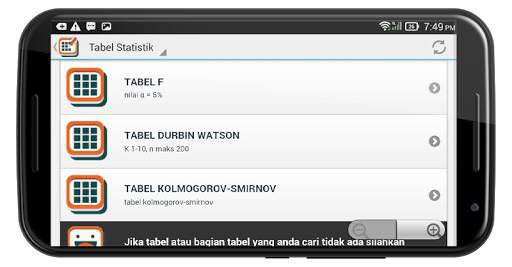 Tabel Statistik screenshot 9