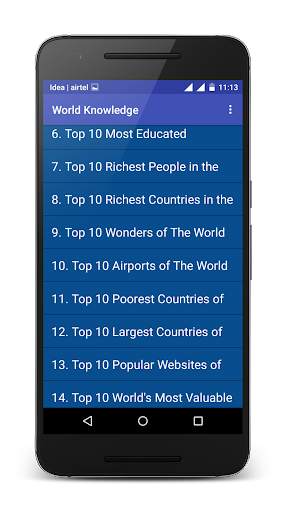 World Knowledge screenshot 2