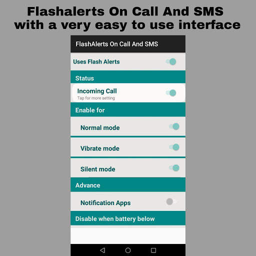 Flash on Call & SMS:Brightest Torch LED Flashlight screenshot 5