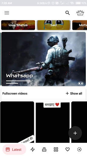 Rada -  Status Videos & Shayari for Whatsapp स्क्रीनशॉट 1