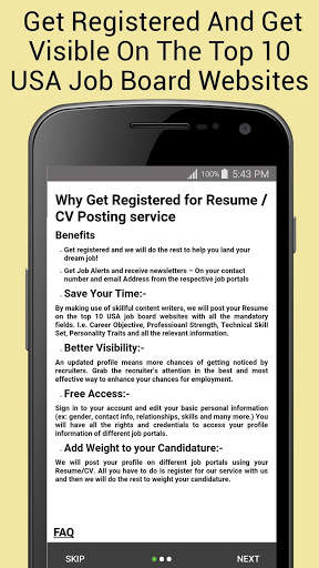 Resume / CV Creator & Posting screenshot 5